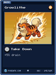 Growlithe · Take Down · Common
