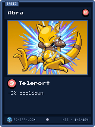 Abra · Teleport · Common