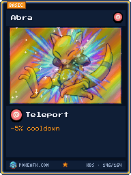 Abra · Teleport · Foil
