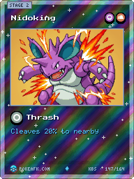 Nidoking · Thrash · Reverse Foil