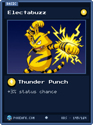 Electabuzz · Thunder Punch · Common