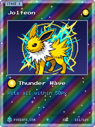 Jolteon · Thunder Wave · Reverse Foil