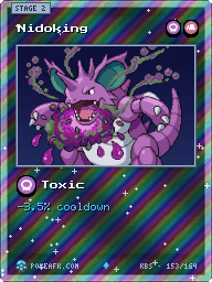 Nidoking · Toxic · Reverse Foil