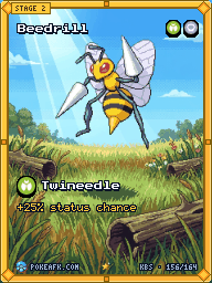 Beedrill · Twineedle · Illustration Rare