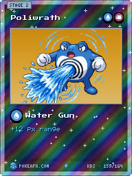 Poliwrath · Water Gun · Reverse Foil